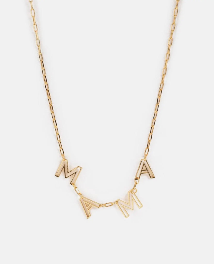MAMA flat necklace