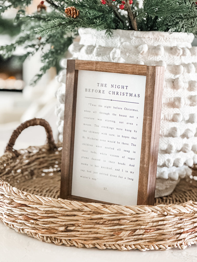 The night before Christmas sign