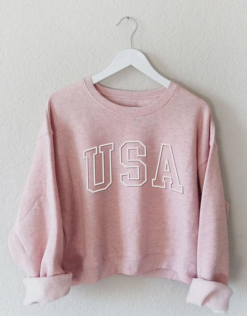 USA CROP SWEATER